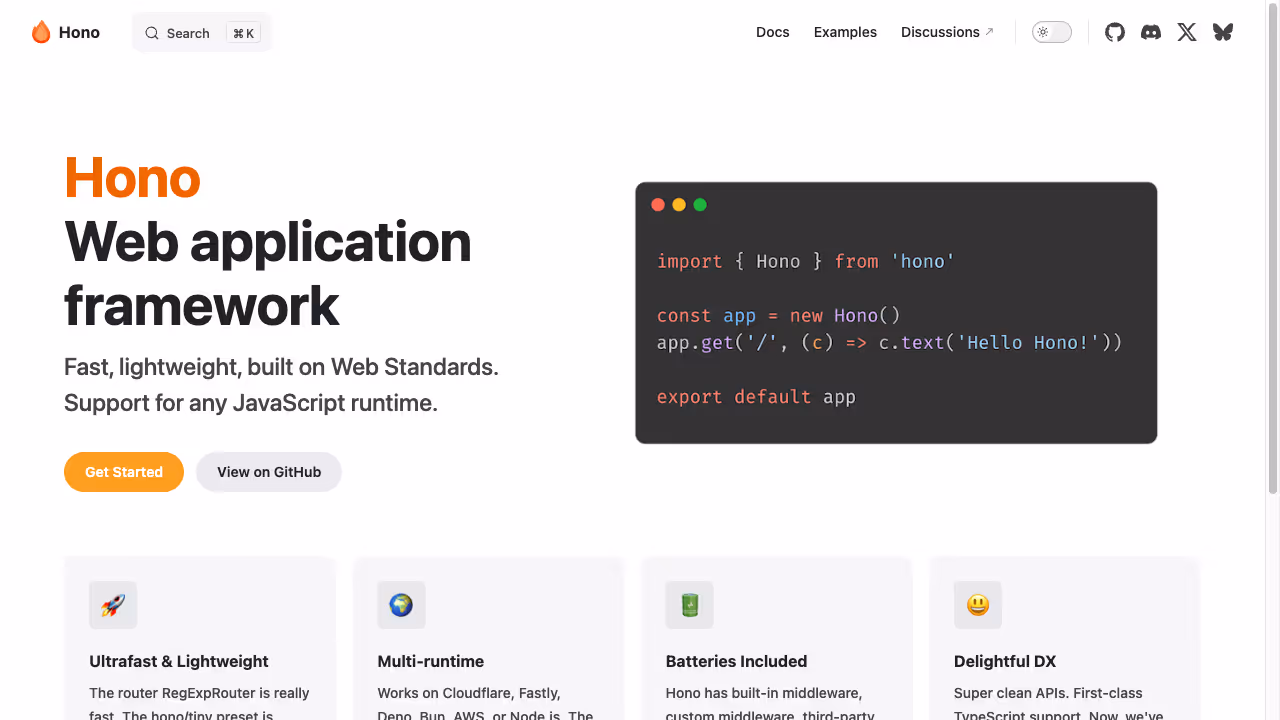 Hono web framework