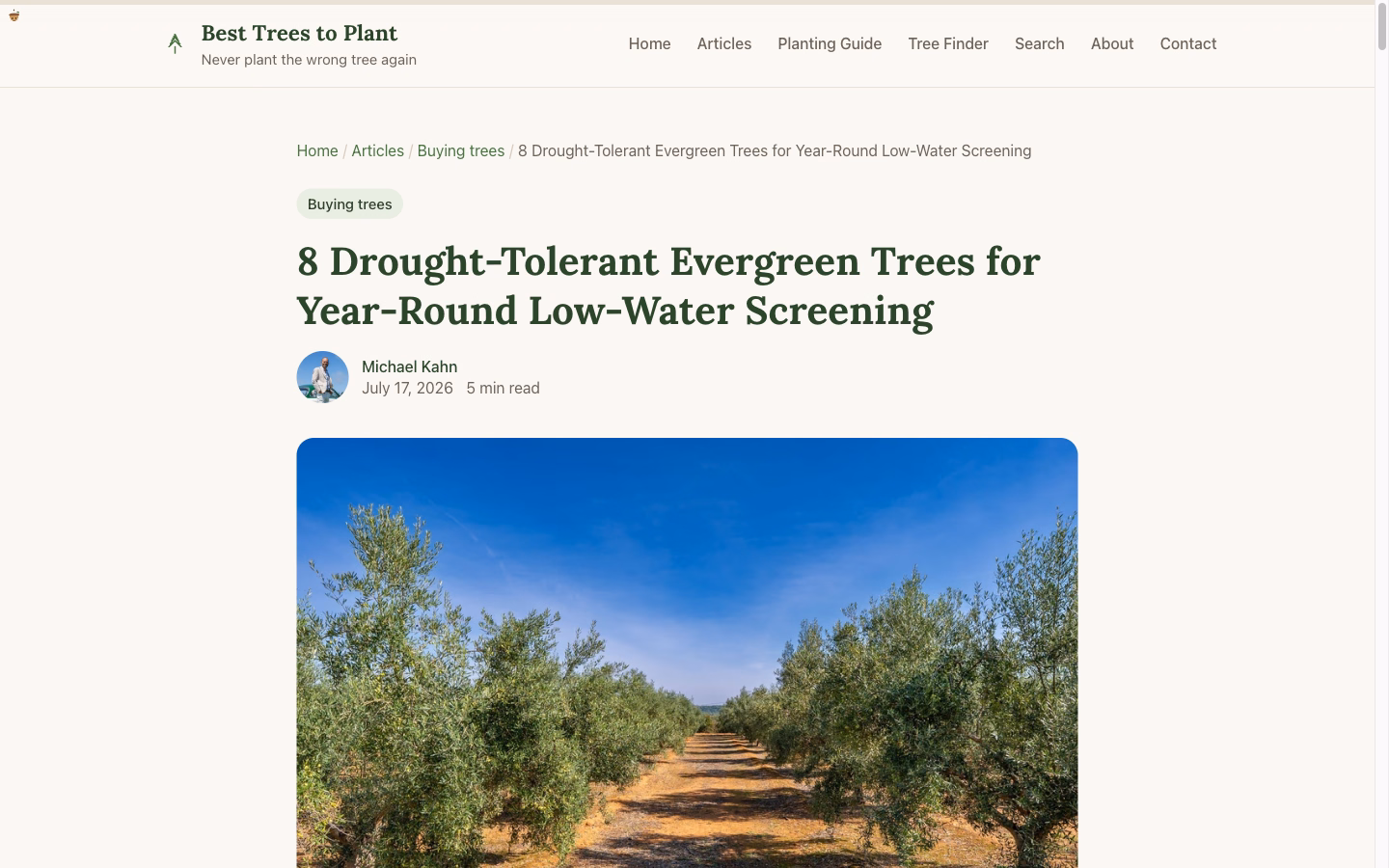 BestTreesToPlant.com | Sacramento Tree Selection Guide screenshot 2