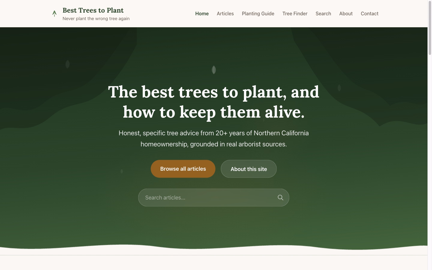 BestTreesToPlant.com | Sacramento Tree Selection Guide screenshot 1