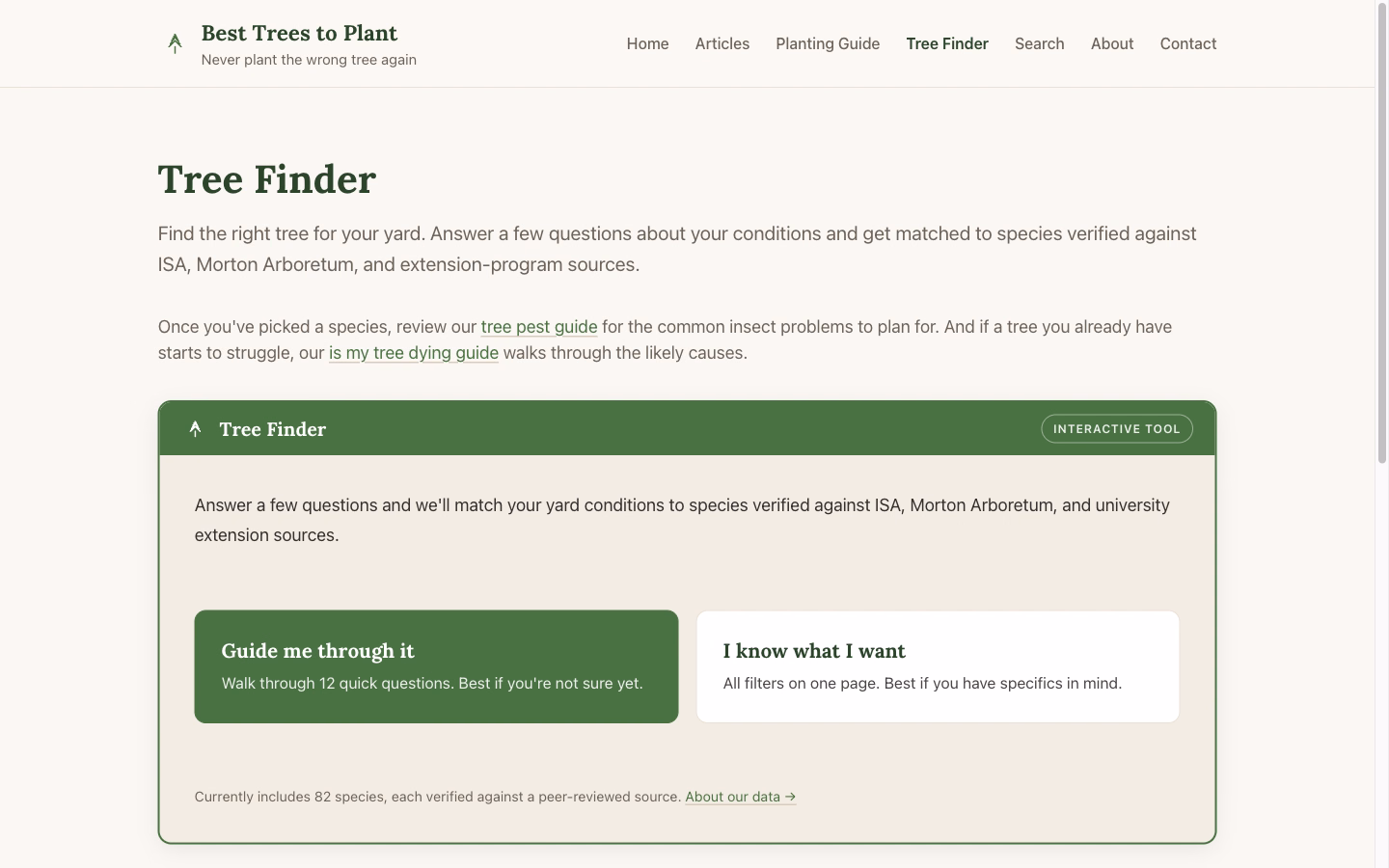 BestTreesToPlant.com | Sacramento Tree Selection Guide screenshot 3