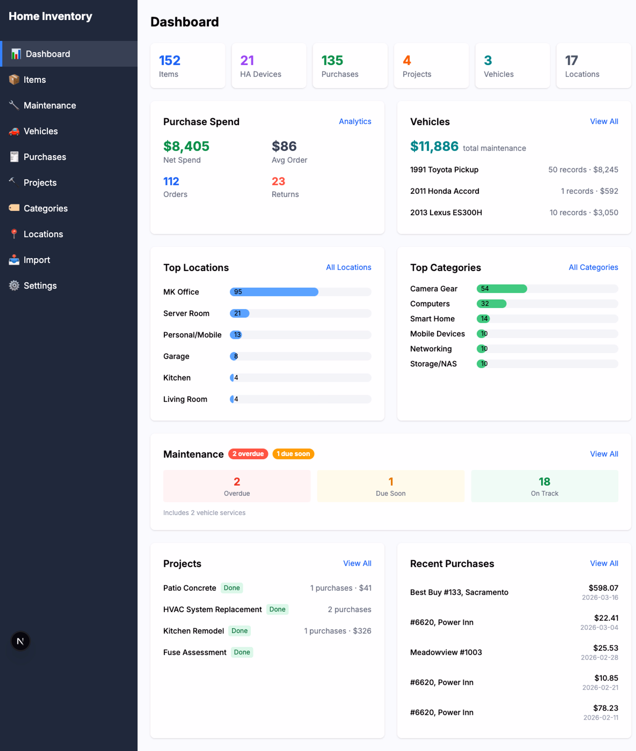 Home Inventory | Home Management App screenshot