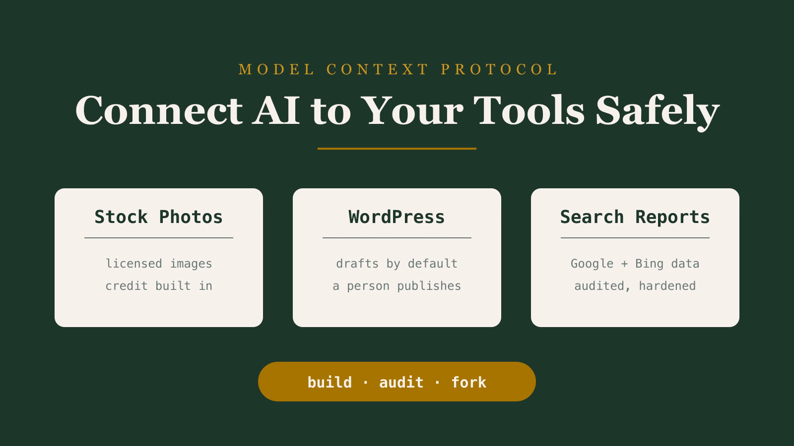 MCP Servers That Connect AI to Your Tools Safely project thumbnail