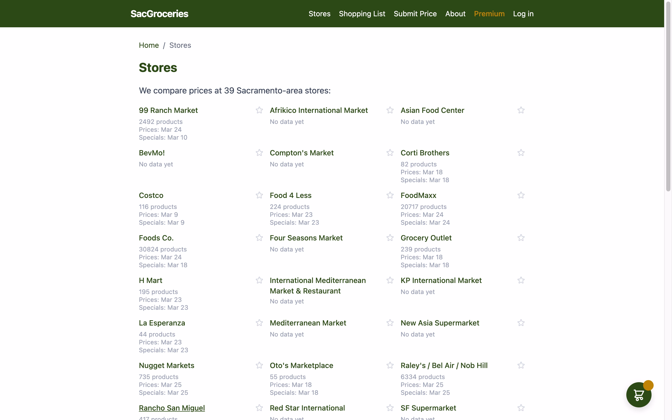 Sacramento Groceries | Price Comparison App screenshot 3